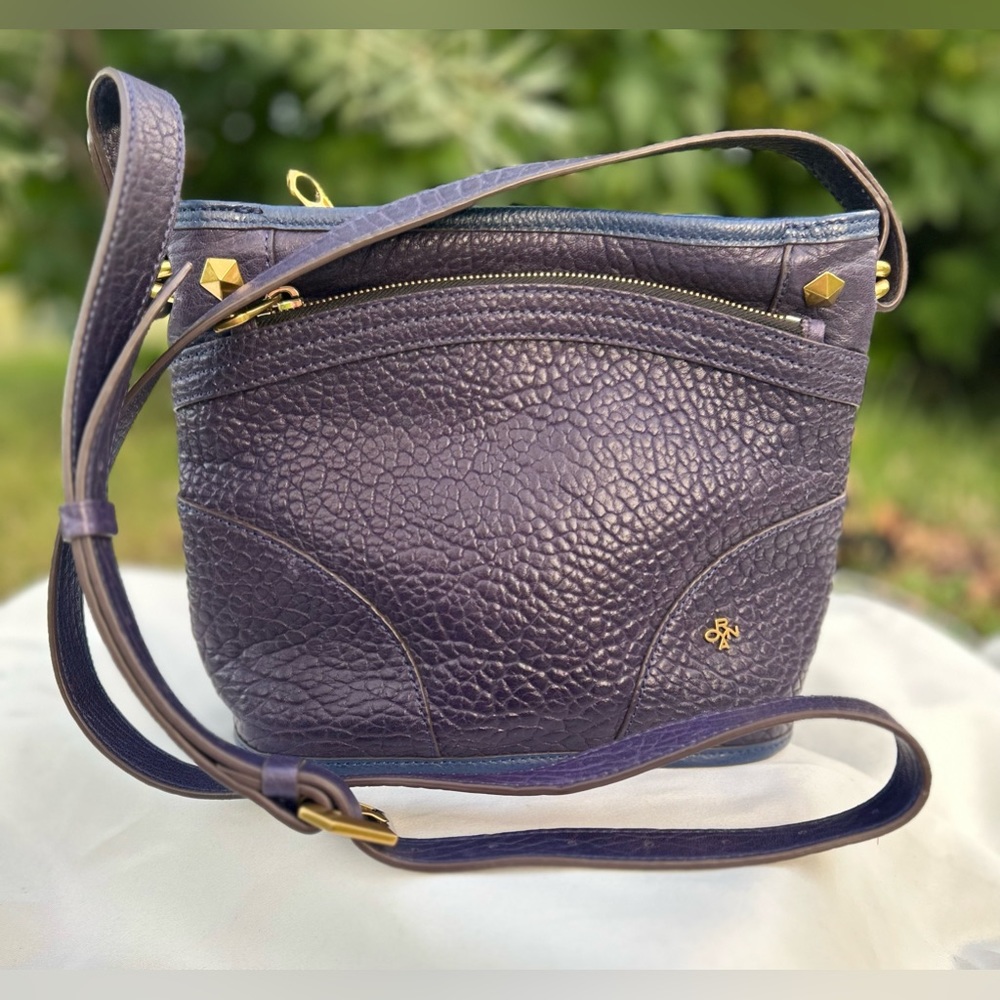 *SOLD* ORYANY Leather Crossbody Bag in Navy